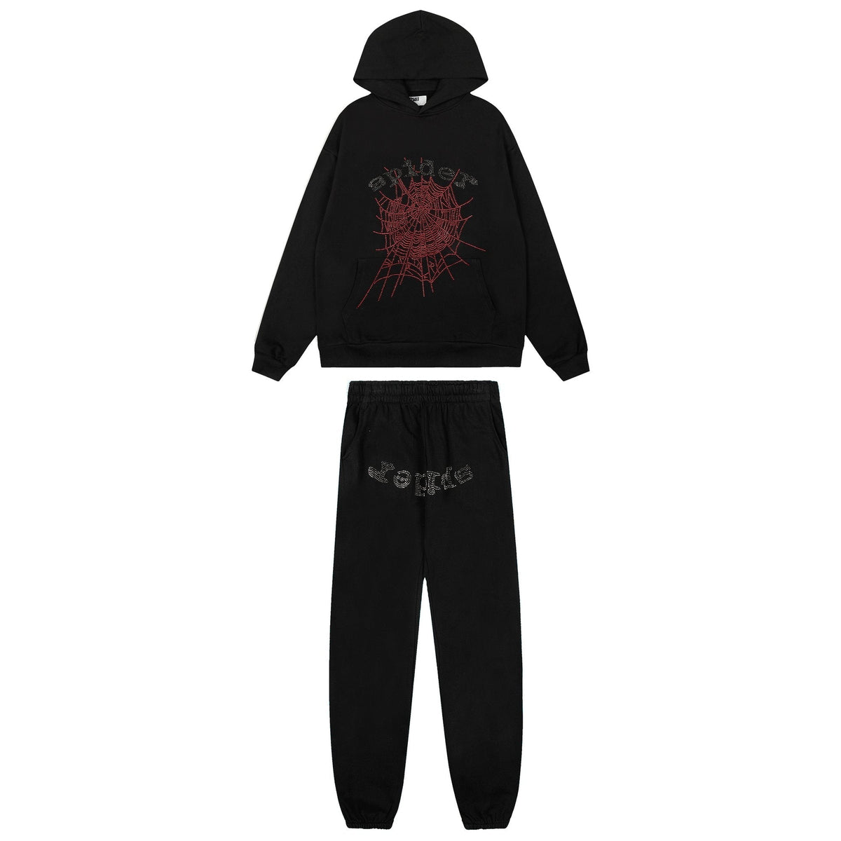 Sp5der Spider Web Graphic Hoodie & Sweatpants Set — hero