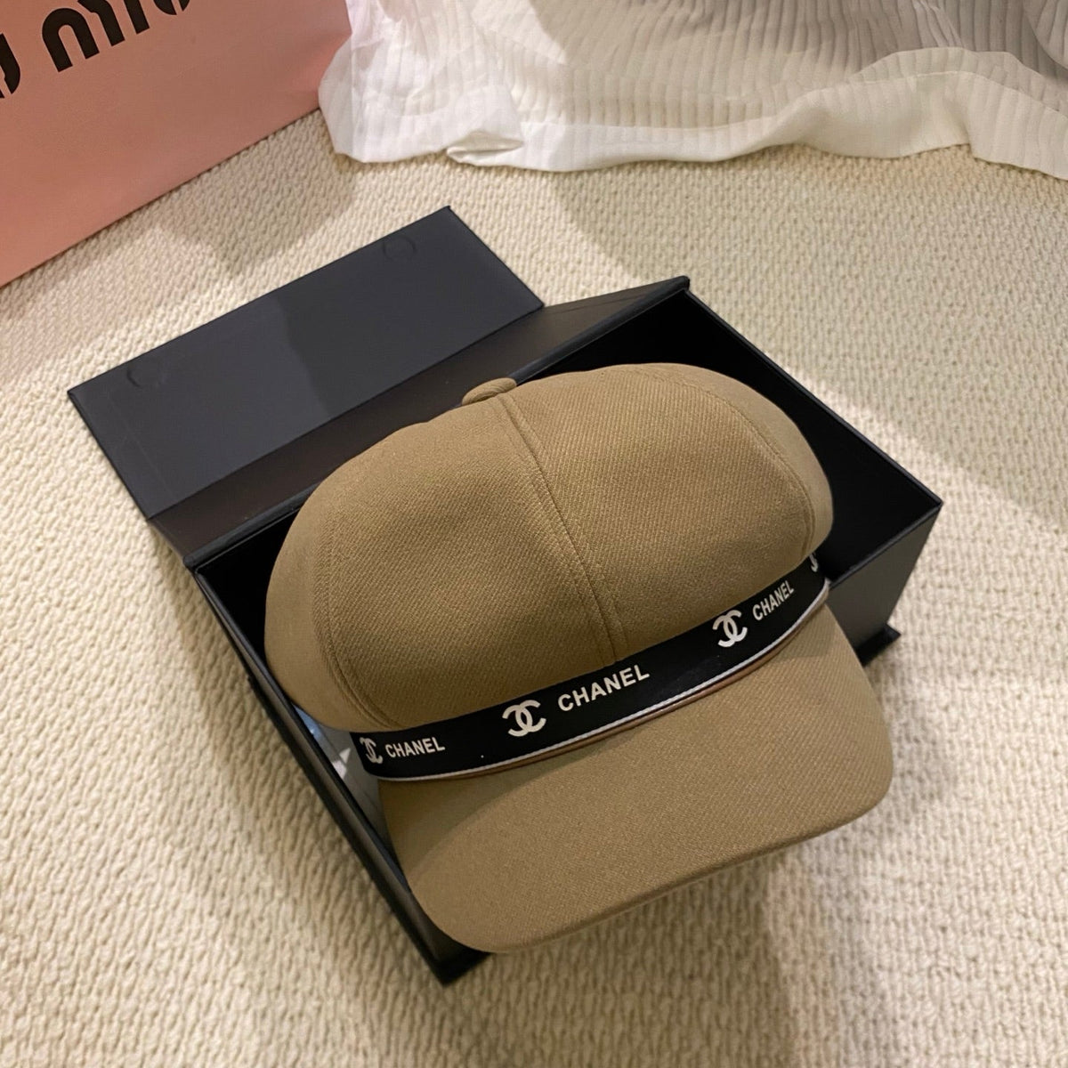 Korean-Style Chic Eight-Panel Baker Boy Cap